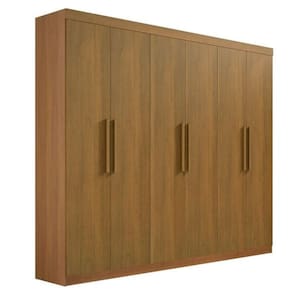 Guarda Roupa Casal 6 Portas 4 Gavetas - Leblon-Cinamomo - Móveis D`Doro
