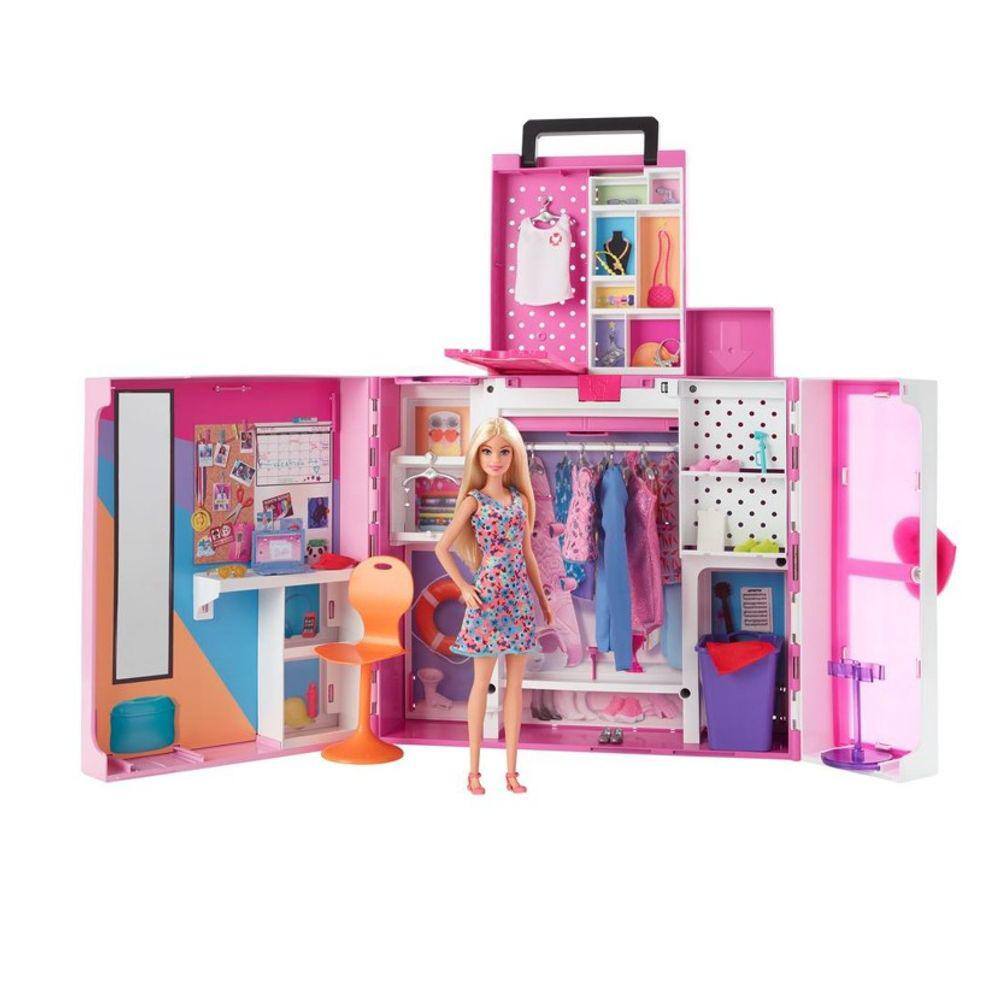 Barbie Casa 2 Andares glam Glamour com Boneca - Pirlimpimpim