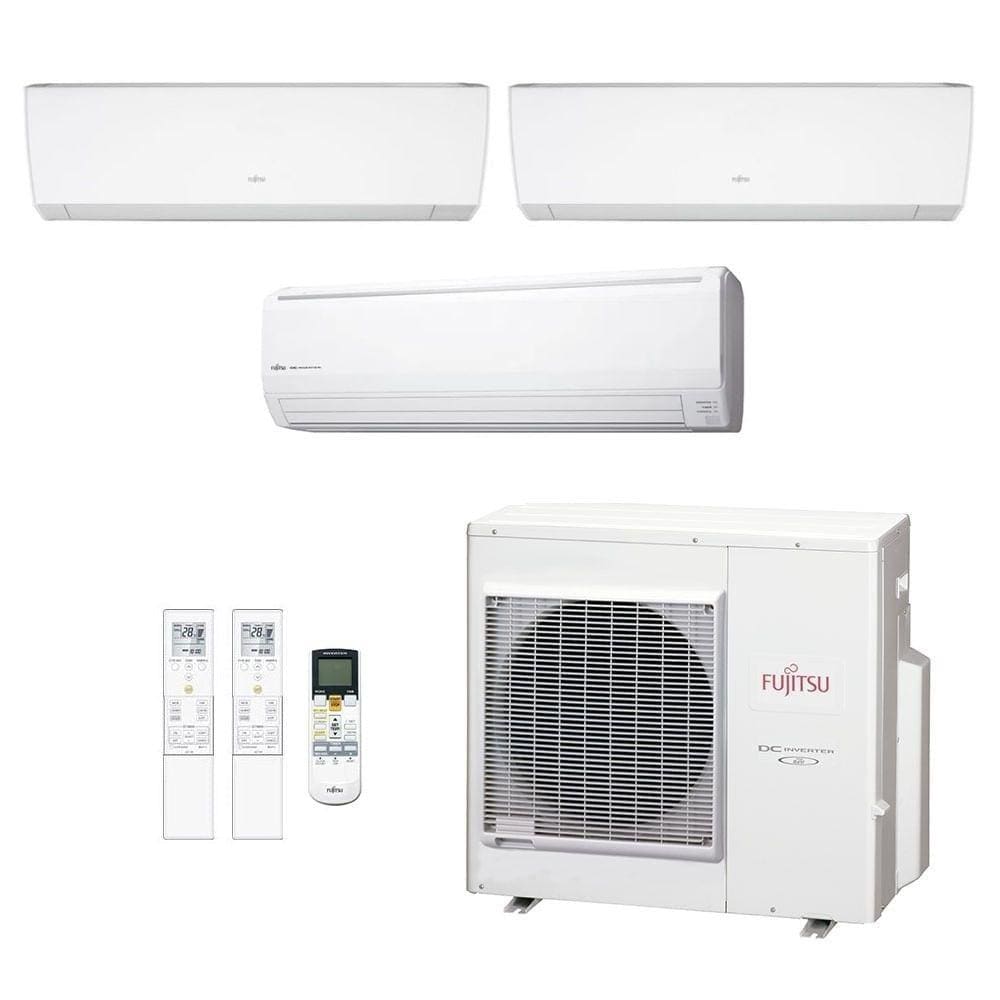 Ar-Condicionado Multi Split Inverter Fujitsu 35.000 (1x Evap HW 9.000 + 1x Evap HW 12.000 + 1x Evap HW 18.000) Quente/Frio 220V