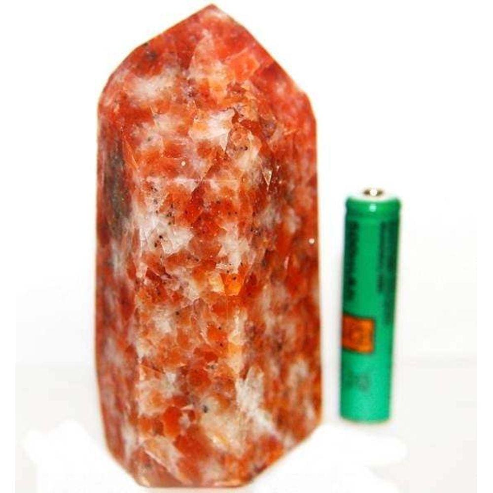 Ponta Calcita Laranja Natural Sextavado 80 a 100 mm Tipo A