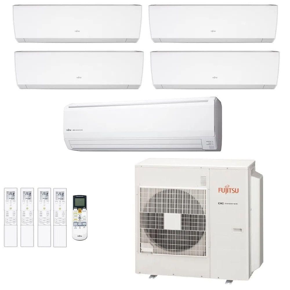 Ar-Condicionado Multi Split Inverter Fujitsu 45.000 (4x Evap HW 9.000 + 1x Evap HW 18.000) Quente/Frio 220V