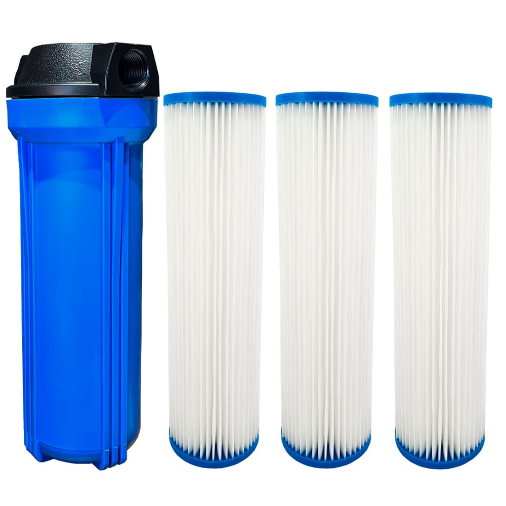 Filtro Água Poço Caipira Cisterna 1800 L/h 3 Refis