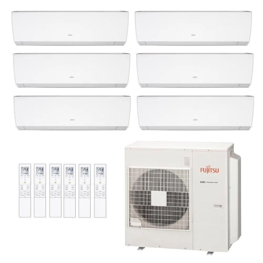Ar-Condicionado Multi Split Inverter Fujitsu 45.000 (1x Evap HW 7.000 + 2x Evap HW 9.000 + 3x Evap HW 12.000) Quente/Frio 220V