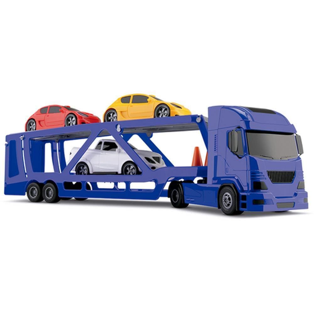 Super Carreta 12 Carrinhos Brinquedo Menino Caminhão Cegonha