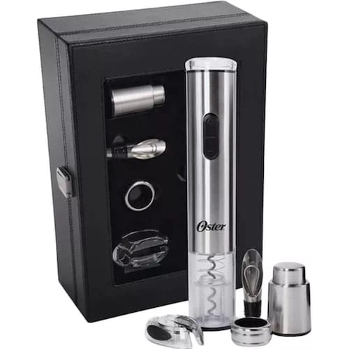 Kit Abridor Elétrico De Vinhos Oster - Cortador, Bico, Bomba - Bivolt