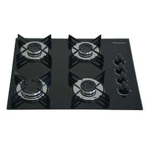 Fogão Cooktop Premium 4 Bocas Ultra Chama Preto