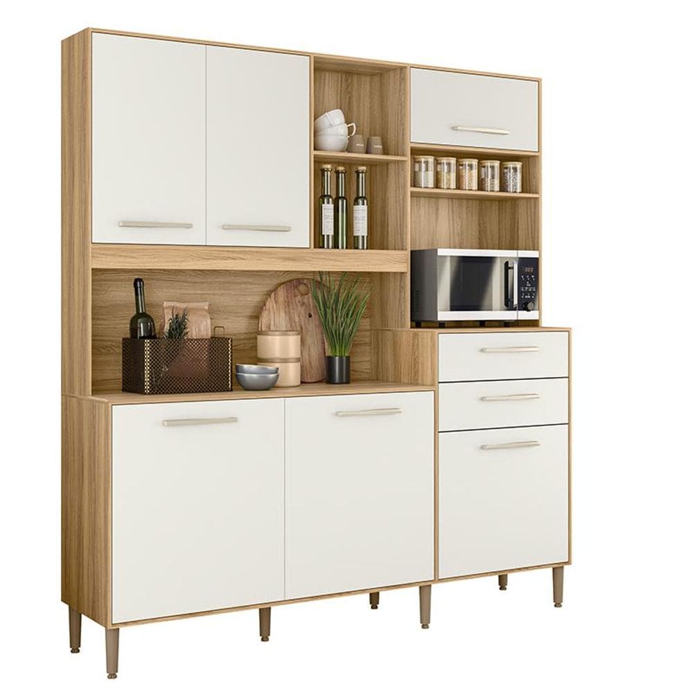 Armario Cozinha 6 Portas e 2 Gavetas Salsa