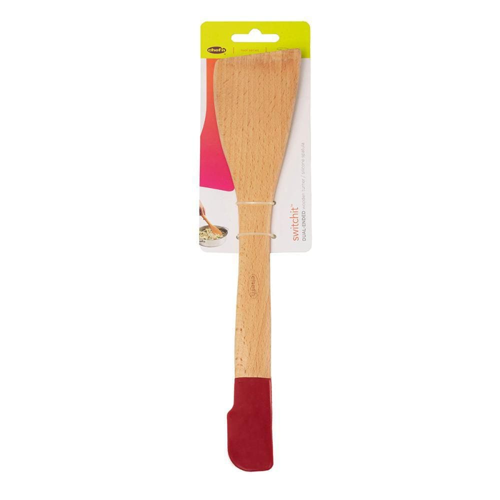 Espátula Ponta Dupla Madeira Ecológica e Silicone Chef`n