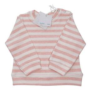 Blusa Bebê 100% algodão manga Longa Rosê Mini.mi Estúdio