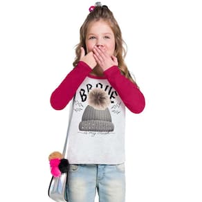 Blusa Infantil Manga Longa Estampada Feminina Kyly Ref: 207397 4/8