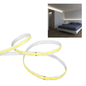 Fita de Led COB 12v 4000K Rolo 50 metros 10w Iluminaçao Sala Quarto Cozinha Decoraçao Interno Externo Ambiente
