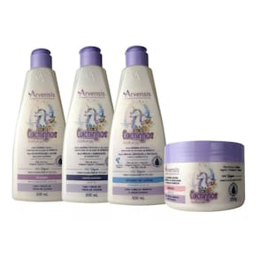 Kit Infantil Cachinhos Arvensis Crespos Crespissimos4 Itens