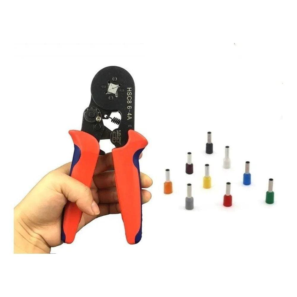 Alicate Crimpador Terminais Crimpar Terminal Tubular Ilhós