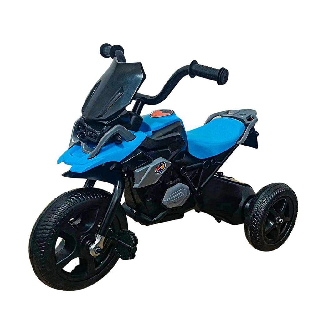 Moto Infantil Elétrica Menino Menina Bateria Motorizado Luz Cor Branco