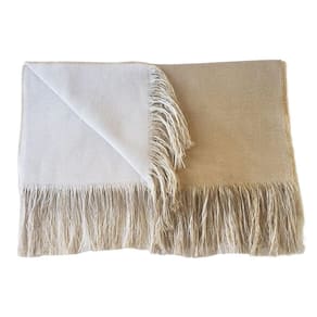 Peseira Xale Cama Casal Jacquard 2,10X0,45 Berlim Bege