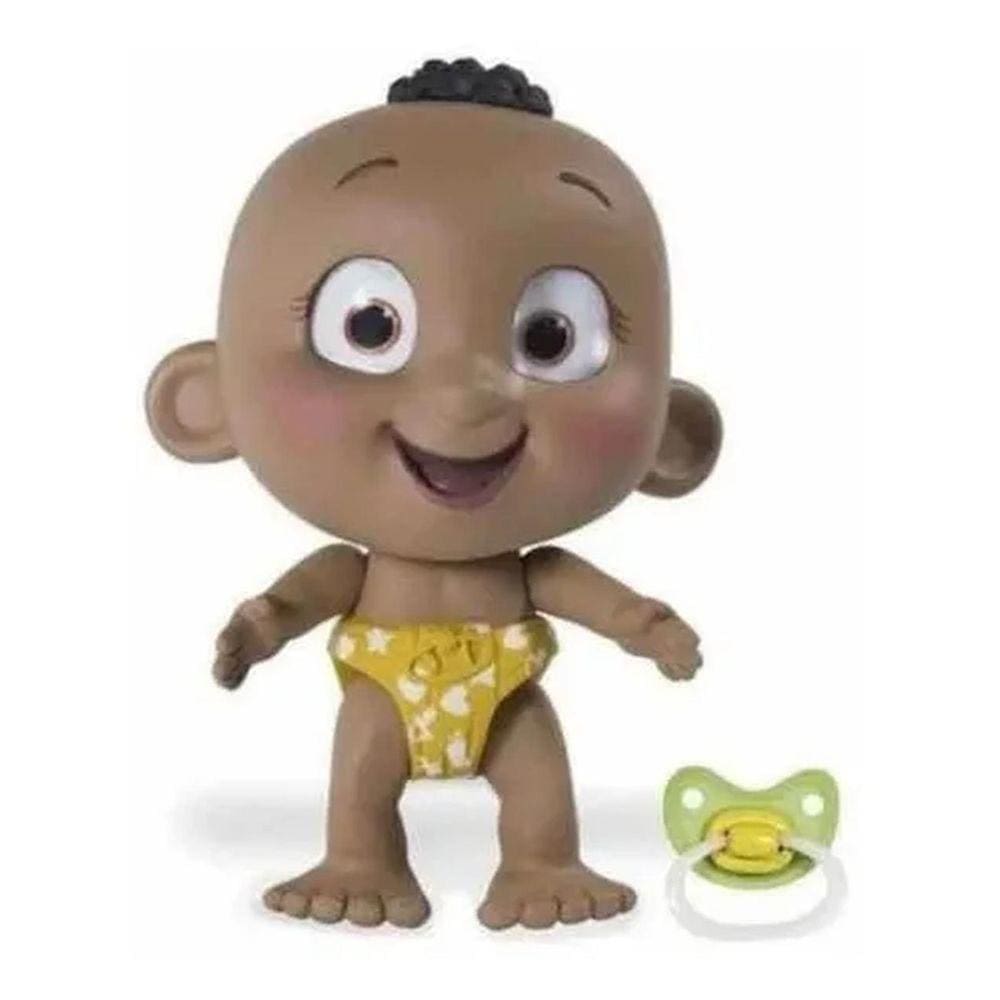 Bebê Tiny Tots Com Chupeta Verde E Fralda Amarela - Candide