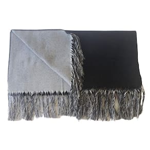 Peseira Xale Cama Casal Decorativa 2,10X0,45 Berlim Preto