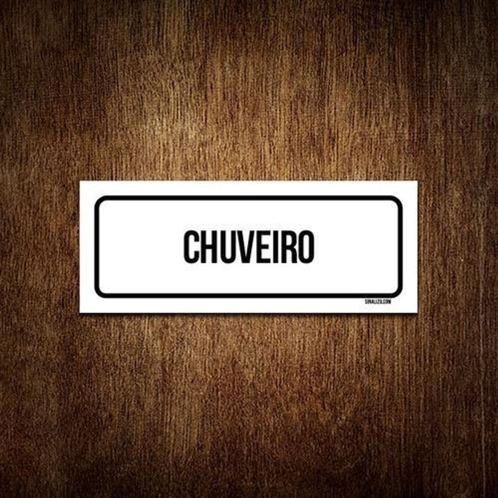 Placa Sinalização - Setor Chuveiro 23X9