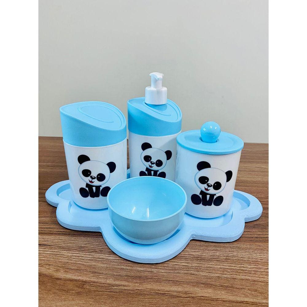 Kit Higiene Pandinha c/BANDEJA NUVEM COLOR