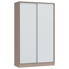 Guarda Roupa Modulado 2 Portas de Correr 2 Gavetas Requinte Duna Line/Branco Line/Branco Line
