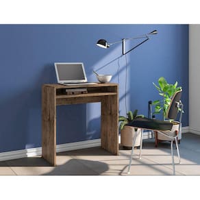 Escrivaninha Mesa Para Computador Aruba Cor Castanho