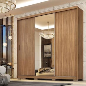 Guarda Roupa Casal Ambiente Dalila 32211PE Amendola Off White Flex com Pés - Demóbile