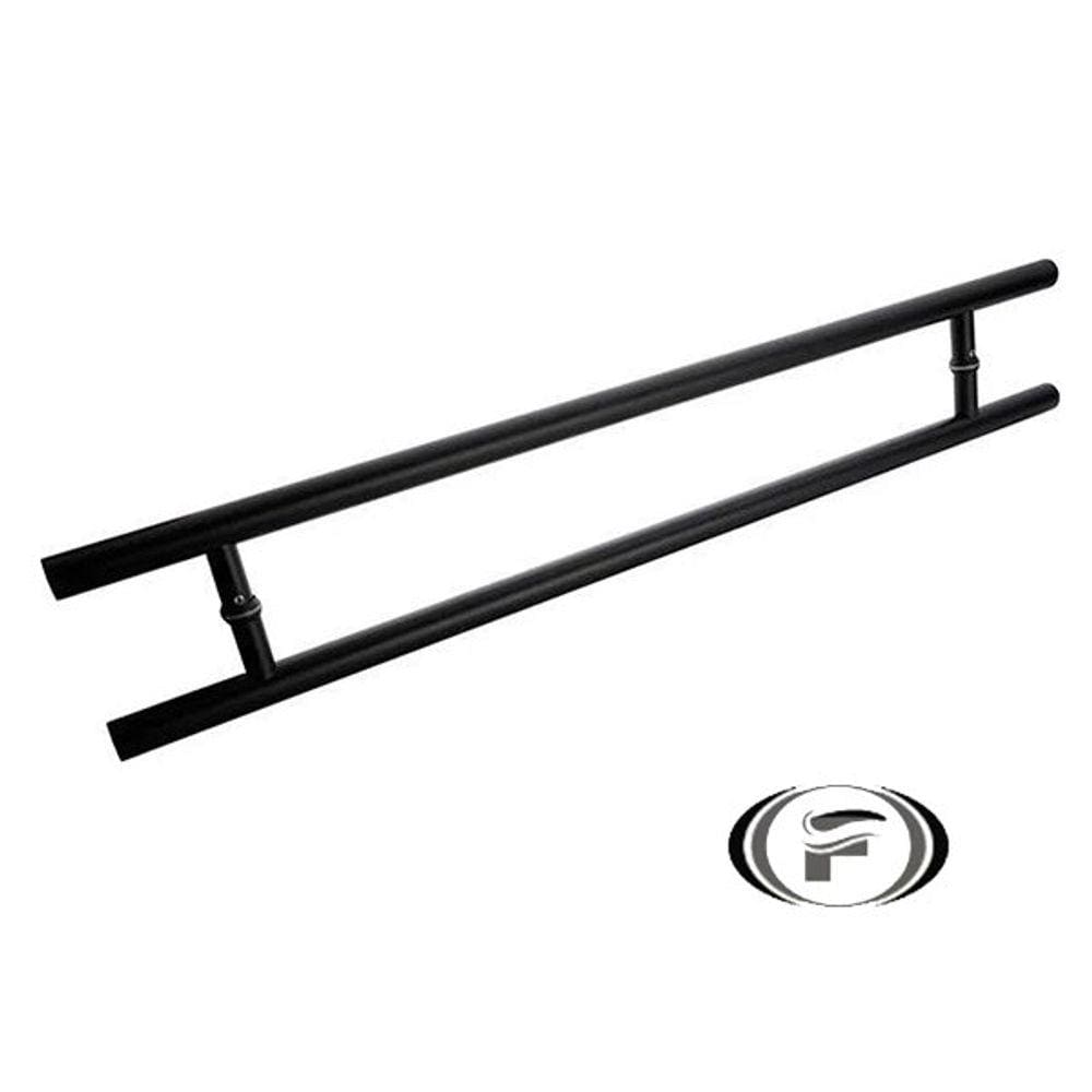 Puxador Duplo DF 907 Preto 300mm Italy Line