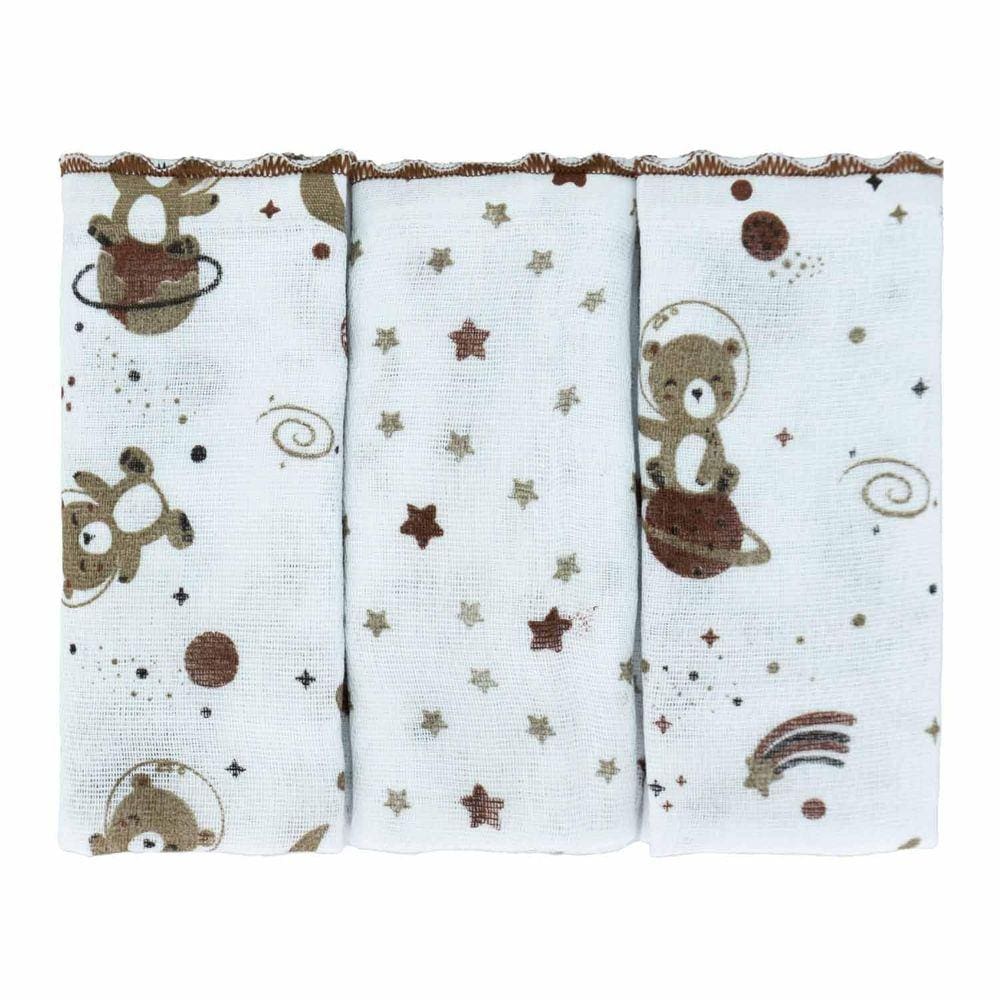 Pano De Boca Urso Espaço Marrom 03 Unidades Bublim