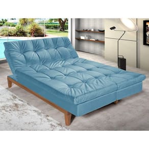 Sofá Cama 3 Lugares 5 Posições Versátil Madero Espresso Móveis Turquesa