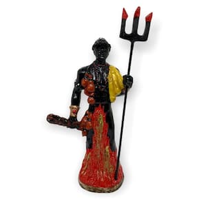 Imagem Exu Orixá Estátua Escultura Resina Estatua 17 Cm