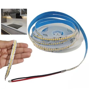 Fita Led 5 Metros 244 Leds 16w 3000K Decoraçao Casa Loja Residencia Predio Sala Teto Rebaixado Sanca Gesso Iluminaçao Gamer