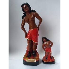 Imagem Maria Padilha Escultura Estauta Gesso com 20 e 10 Cm