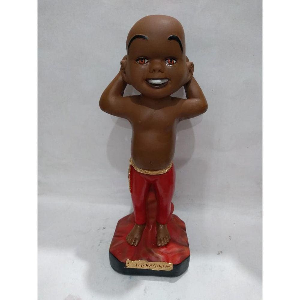 Imagem Exú Mirim Escultura Estatua Gesso 20 Cm