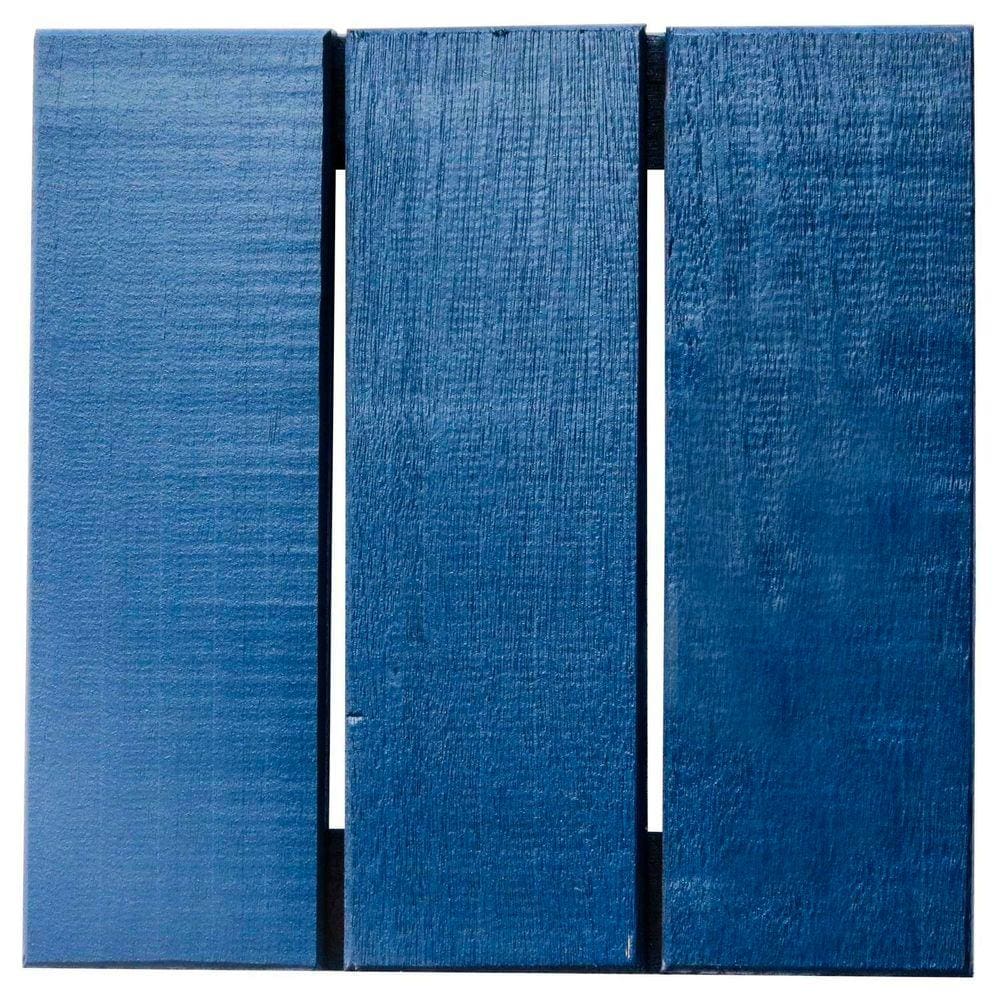 Deck em Placa Colorido Painel Modular 30x30 Isabela Revestimentos Azul Del Rey