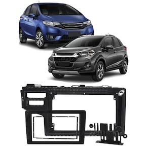 Moldura De Painel 2 Din Honda Novo Fit 2014 2015 2016 2017 2018 2019 2020 Para Cd Dvd 2 Dins