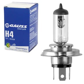 Lâmpada Gauss Halógena Incolor Moto 35/35W 12V P43T-38 H4