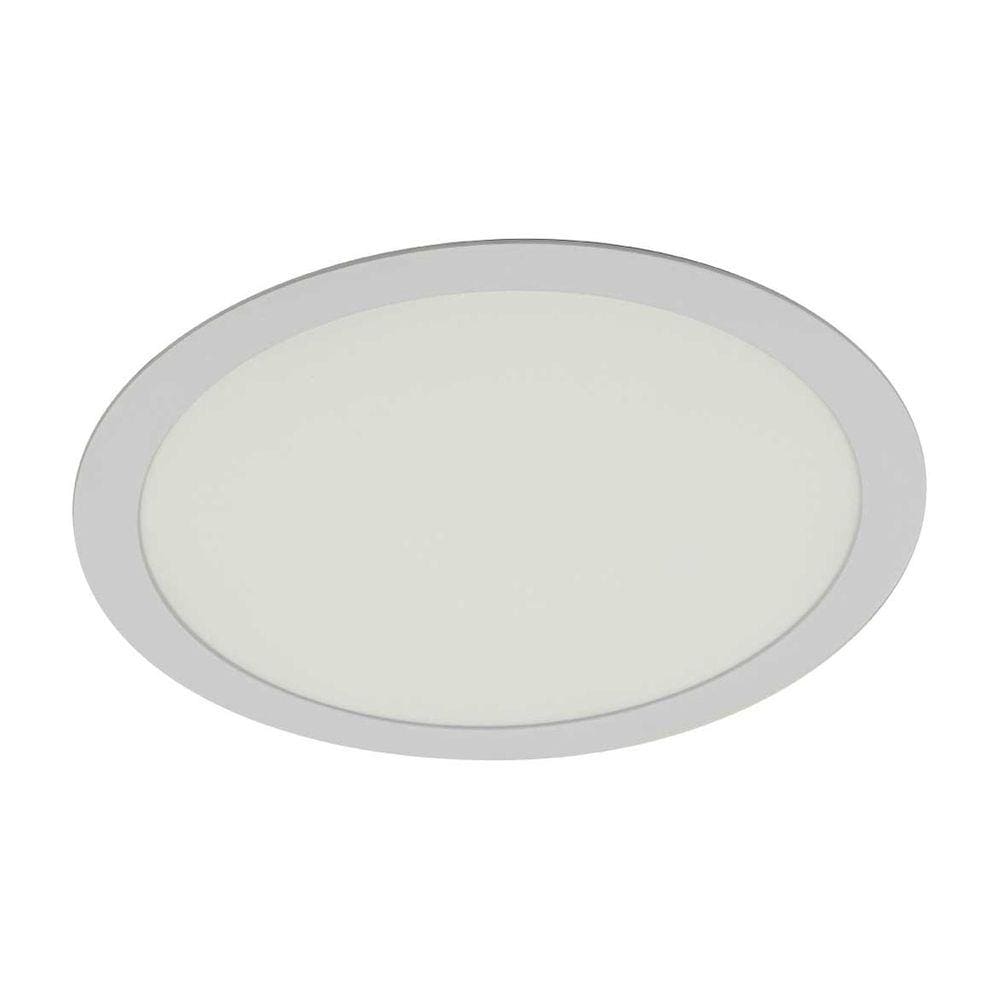 Painel Plafon Redondo 30cm LED Branco Quente 24W Embutir ST2468