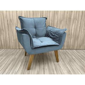 Poltrona Decorativa 1 Lugar Cinza 330 Julia