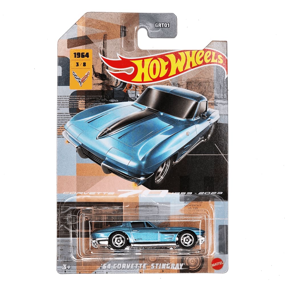 Conjunto com 5 Carrinhos Hot Wheels - Monster Trucks - Corvette