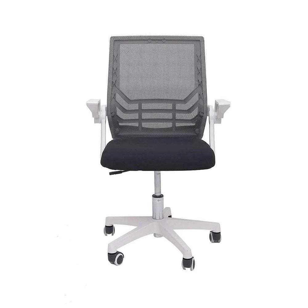 Cadeira de Escritório PCtop Slim, 180Kg, Preto e Branco - 80