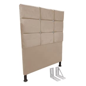 Cabeceira de Cama Box Viúva + Frame 130cm Estofada Lari C