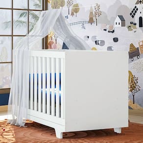 Berço Mini Cama Life 100% Mdf com Colchão Branco - Tigus