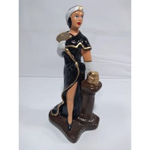 Imagem Cigana Dama Da Estrada Escultura Gesso 20 Cm