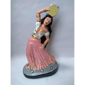 Imagem Cigana Dançarina Escultura Estatua Gesso 20 Cm