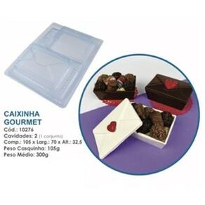 Kit 2 Formas Silicone 3 Partes Caixinha Gourmet Bwb 10276