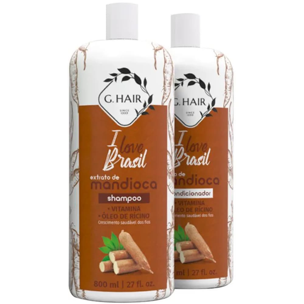 Kit Mandioca Shampoo E Condicionador 800Ml