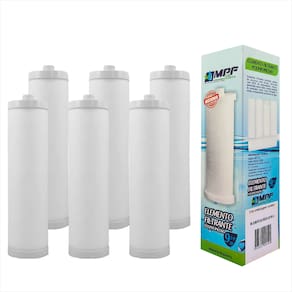 6 Refil Rosca P/ Filtro Branco Acqualimp Fpe-02r Caixa Dágua