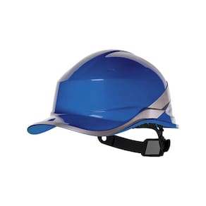 Capacete Aba Frontal Azul Com Carneira Deltaplus
