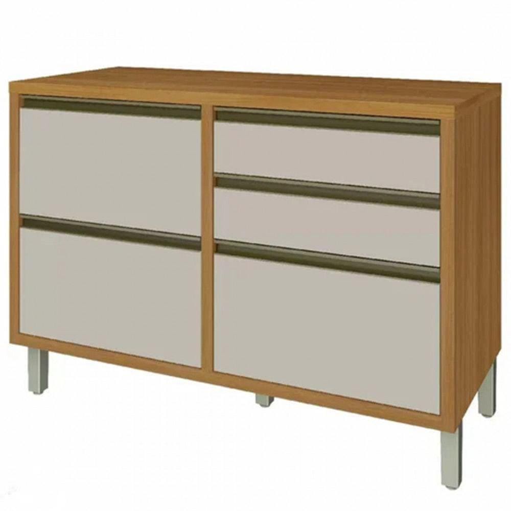 Balcão Nesher Baronesa 1 Porta 4 Gavetas 120cm