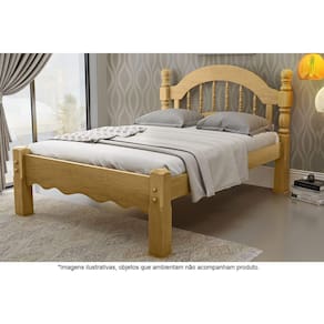 Cama Casal em Madeira Maciça Torneada 1,60 Siena Imbuia - Straub Web
